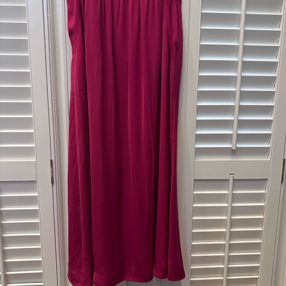 GAP Hot Pink Maxi A-Line Skirt for Cocktail Nights